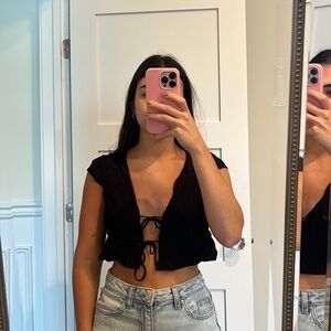 Black Crop Top